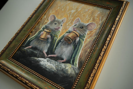 Tiny Pints / Framed Acrylicpainting / 18x24cm