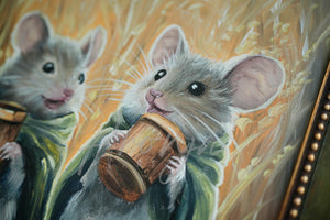 Tiny Pints / Framed Acrylicpainting / 18x24cm