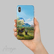 Phone Case - Happy End Aronja-Art phone case blue hand-painted fantasy art art print gaming inspired