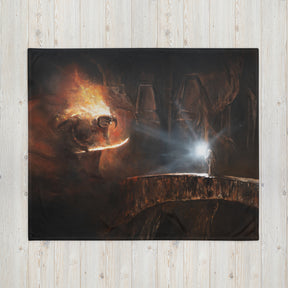 You Can Not Pass - Blanket by Aronja-Art black blanket, fantasy art traditional painting art print, hand painted